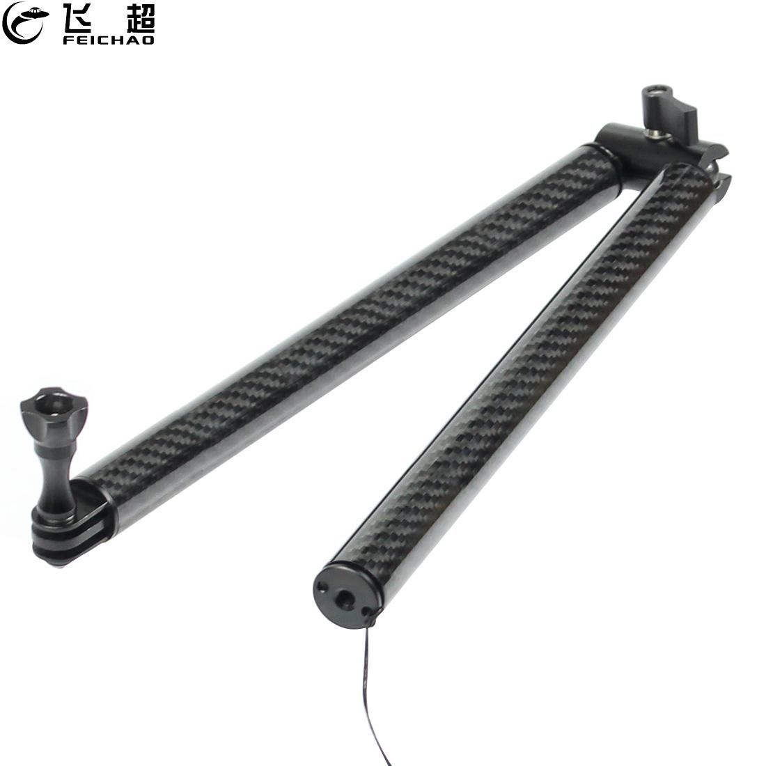 Camera Tripod Carbon - ألياف الكربون Selfie قضيب قابل للتعديل