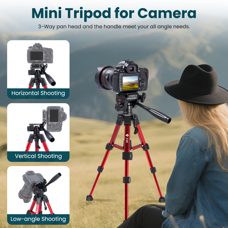 حامل ثلاثي القوائم خفيف الوزن  - مراجعة Camera Tripod Carbon وسعره