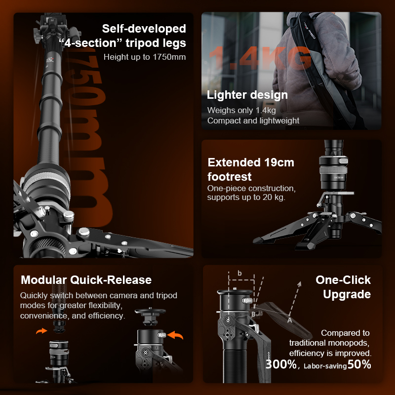 كومان إم 1 برو في 5 حامل كامير - مراجعة Camera Tripod Carbon وسعره