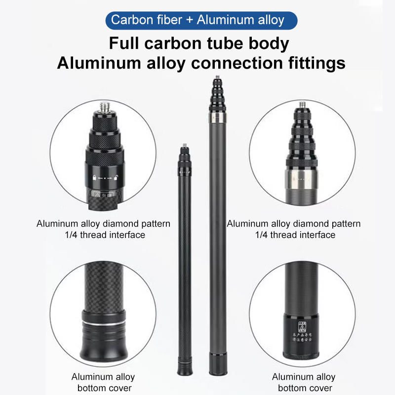 HONGDAK 3m ألياف الكربون قابلة - مراجعة Camera Tripod Carbon وسعره