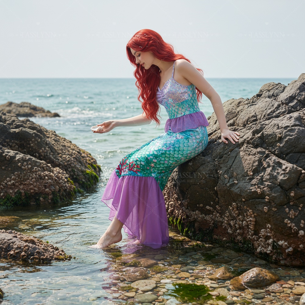 فستان طويل لشخصية حورية البحر  - مراجعة Photography Outfits وسعره