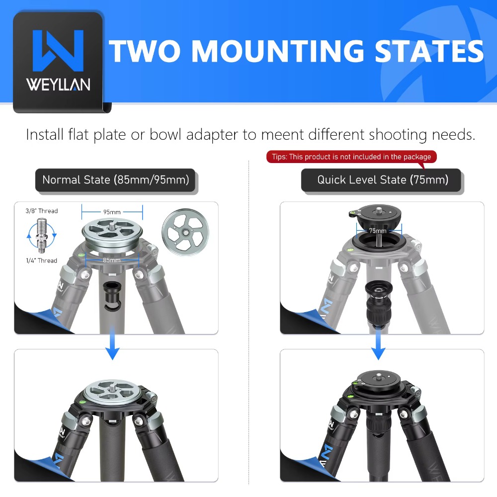 WEYLLAN LX9 ألياف الكربون تراي - مراجعة Camera Tripod Carbon وسعره