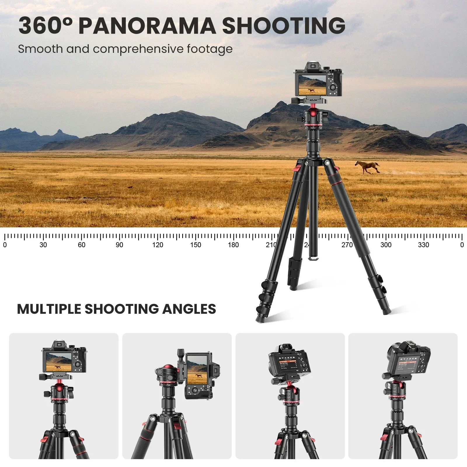 EVUMO GF2 حامل ثلاثي للسفر 1.7 - مراجعة Camera Tripod Carbon وسعره