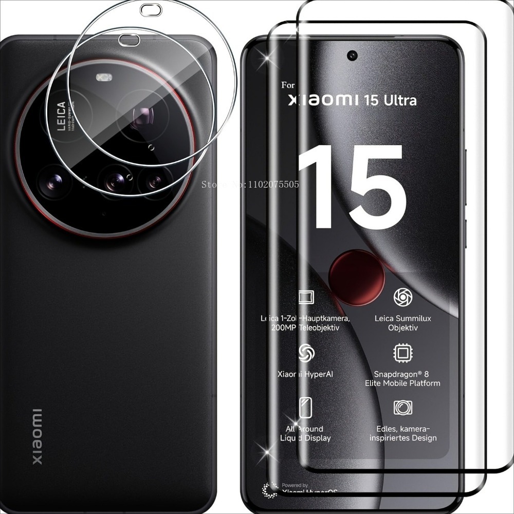 [4-in-1] 2 قطعة زجاج مقسى ثلاث - مراجعة Photography Kit Xiaomi 15 Ultra وسعره