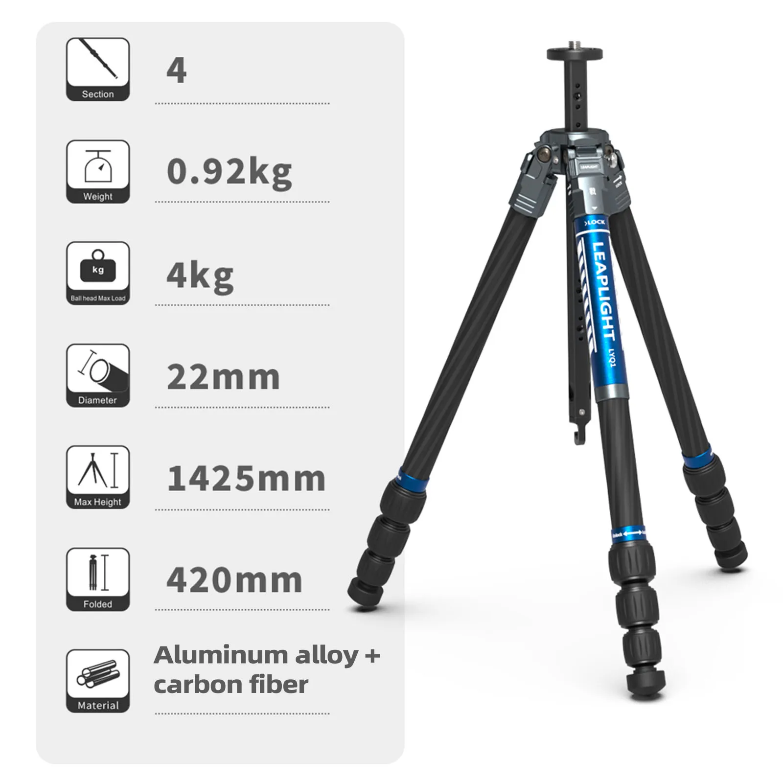 حامل كاميرا LEAPLIGHT من ألياف - مراجعة Camera Tripod Carbon وسعره