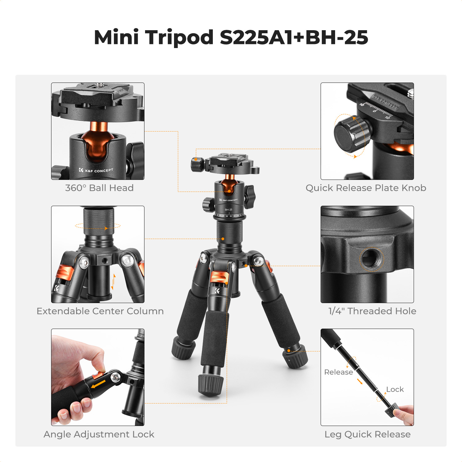 حامل ثلاثي القوائم صغير للمكتب - مراجعة Camera Tripod Carbon وسعره