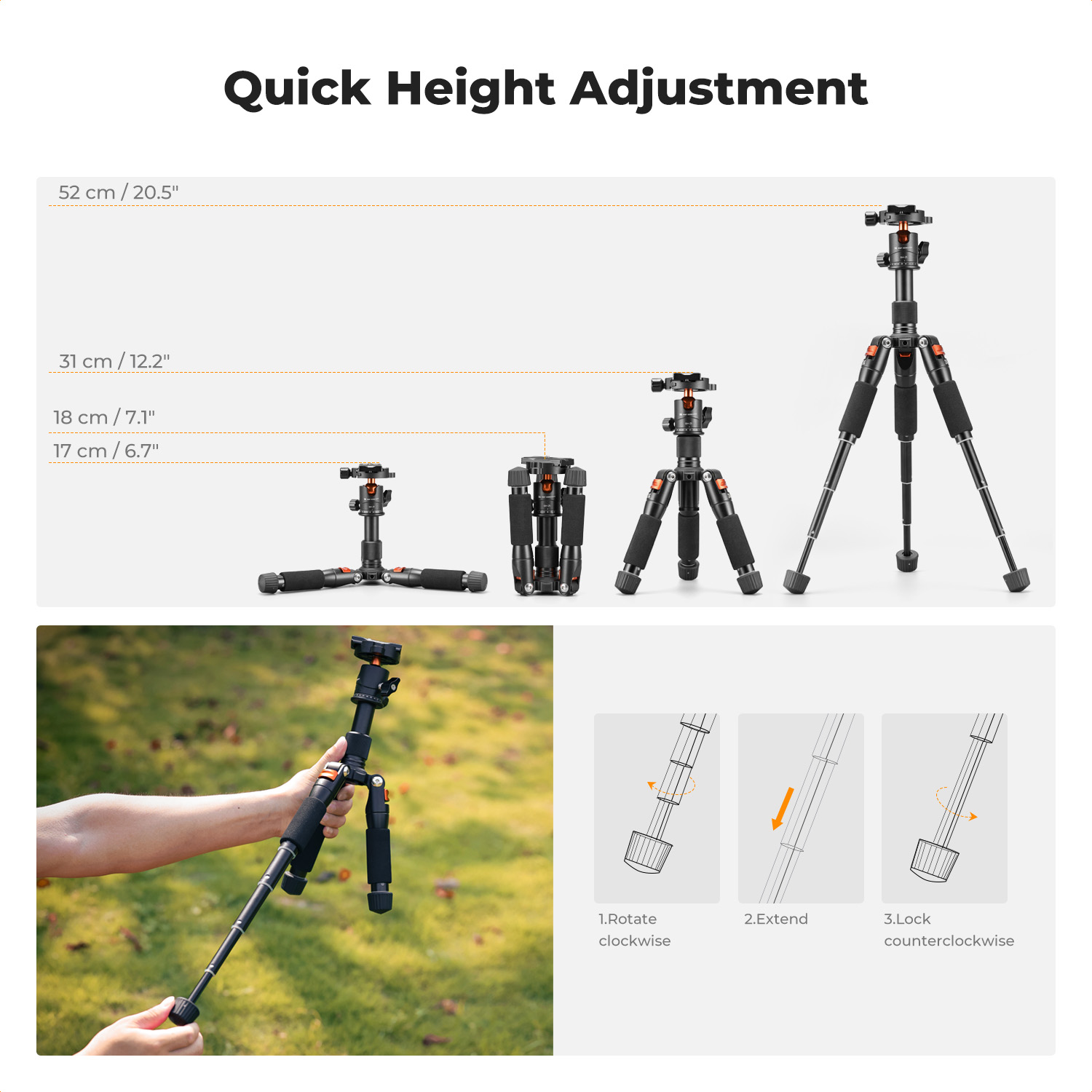 حامل ثلاثي القوائم صغير للمكتب - مراجعة Camera Tripod Carbon وسعره